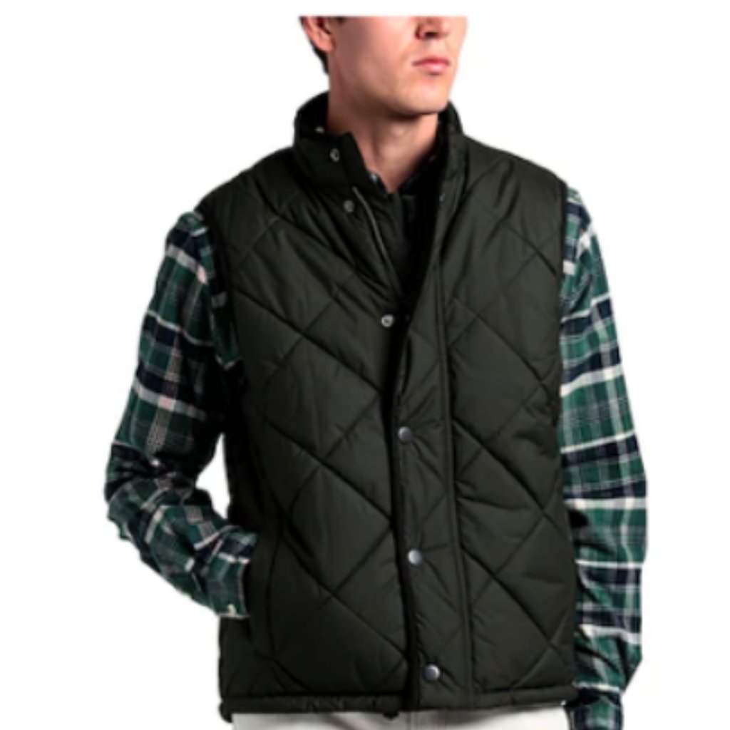 Navy ~ Barbour Harley Box Ideal For Layerup Quilted Gilet Vest Msrp$270